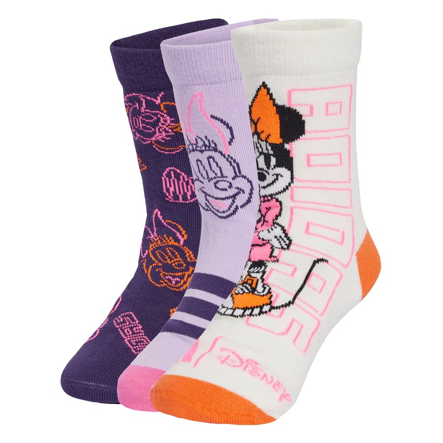 

Носки ADIDAS SPORTSWEAR Minnie Mouse, цвет Dark purple/Light pink/Off white