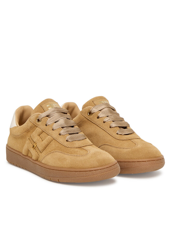 Кроссовки Low Cut Lace Up F4A9-E0340-0071 D Elisabetta Franchi, бежевый — фото 2