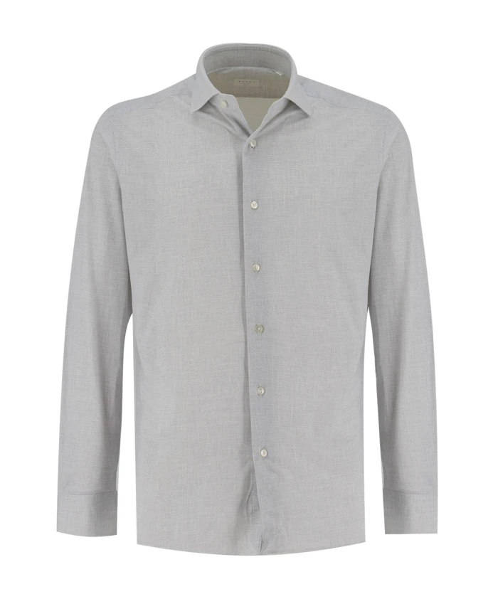 

Изысканная рубашка с французским воротником Xacus, серый