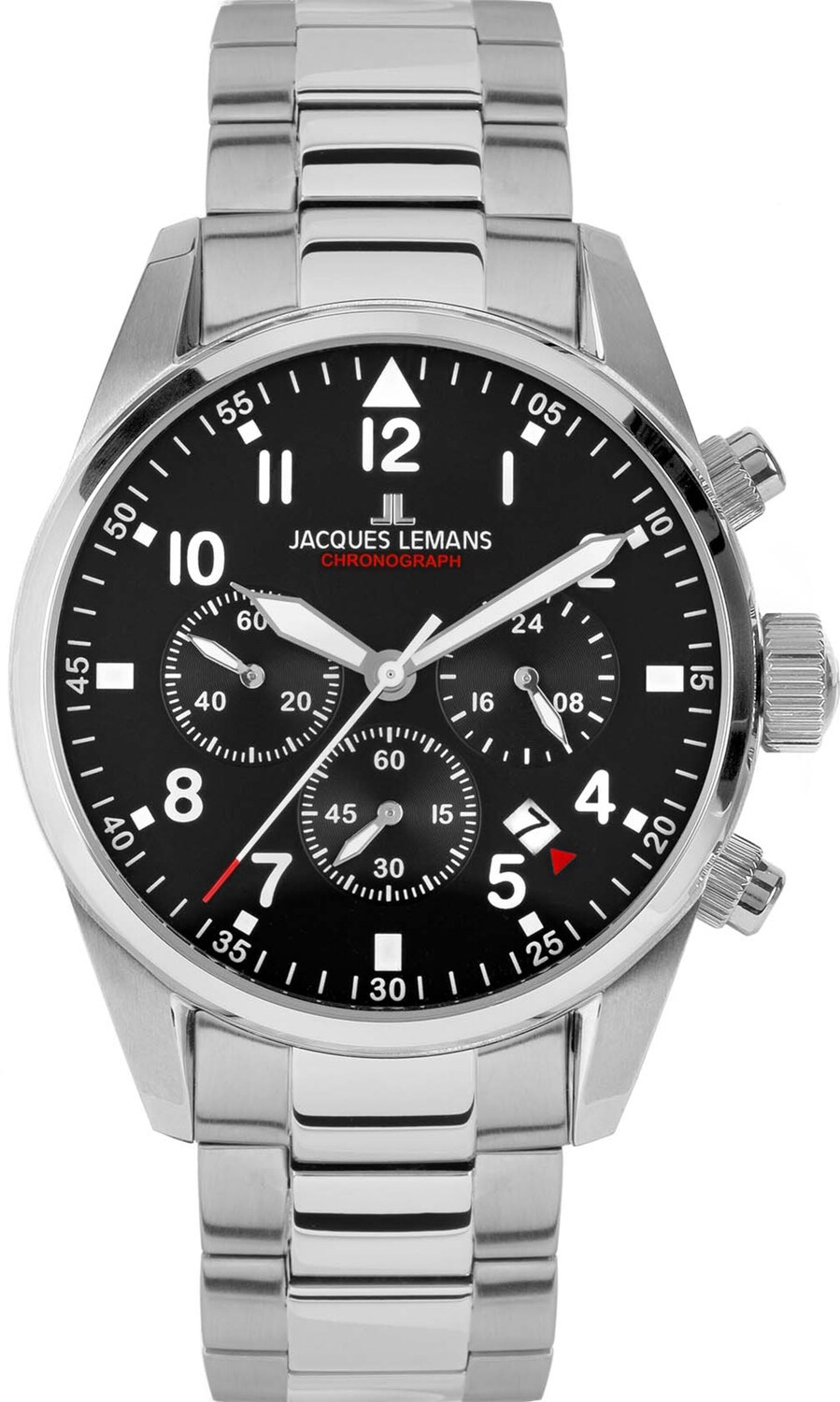 

Jacques Lemans Серебряные аналоговые часы