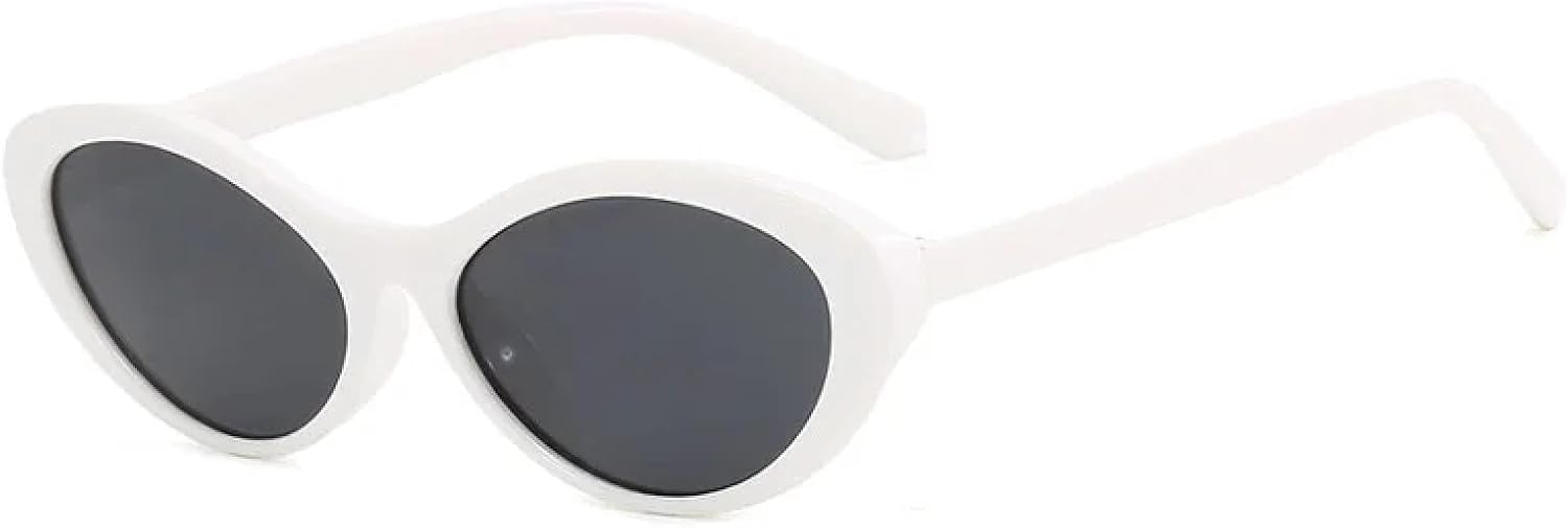 

Солнцезащитные очки с защитой от УФ-излучения UV400 | Овальные линзы "кошачий глаз" с леопардовым принтом | для женщин и мужчин, для занятий спортом на открытом воздухе и вождения DSVIGF, White-black