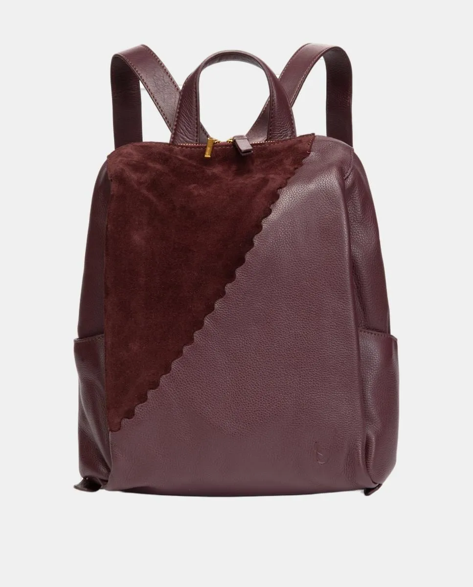 

Рюкзак Freedom из кожи и замши Abbacino, бордовый