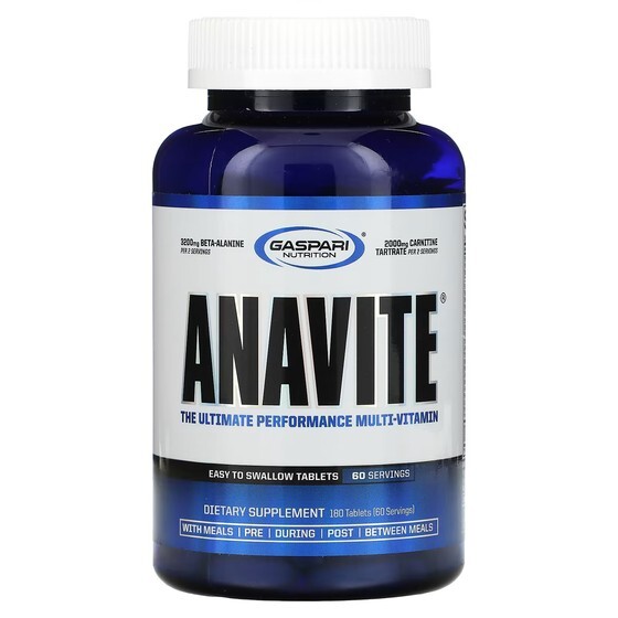 

Мультивитамины Gaspari Nutrition ANAVITE с максимальной эффективностью, 180 таблеток