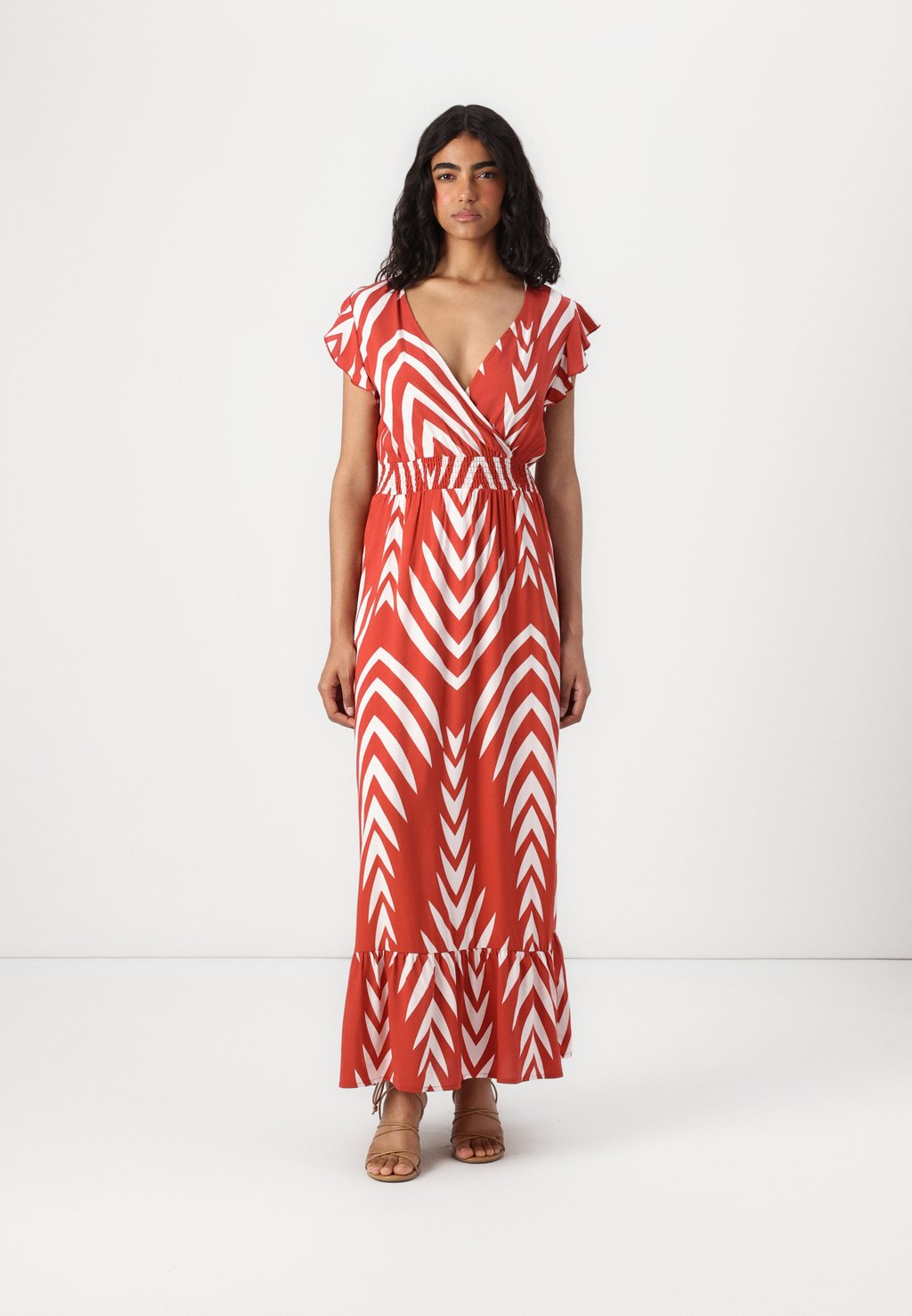 

Платье макси VIAYA PAYA V NECK ANKLE DRESS VILA, красный