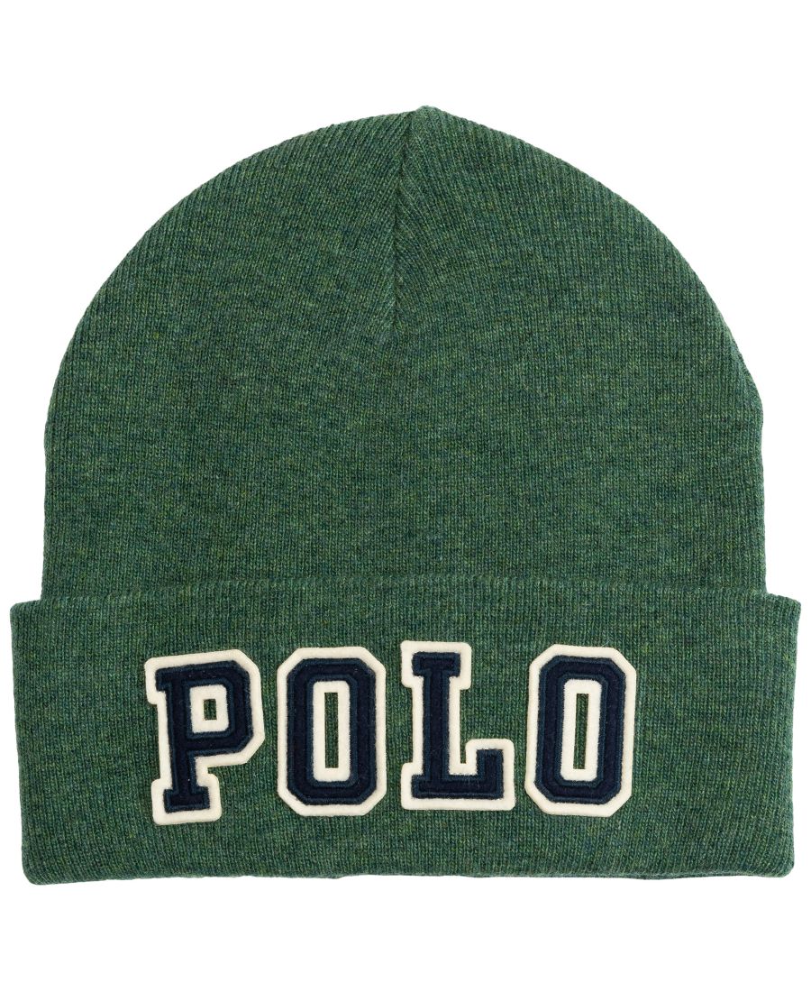

Мужская шапка-бини с нашивками Polo Patch Polo Ralph Lauren, Green