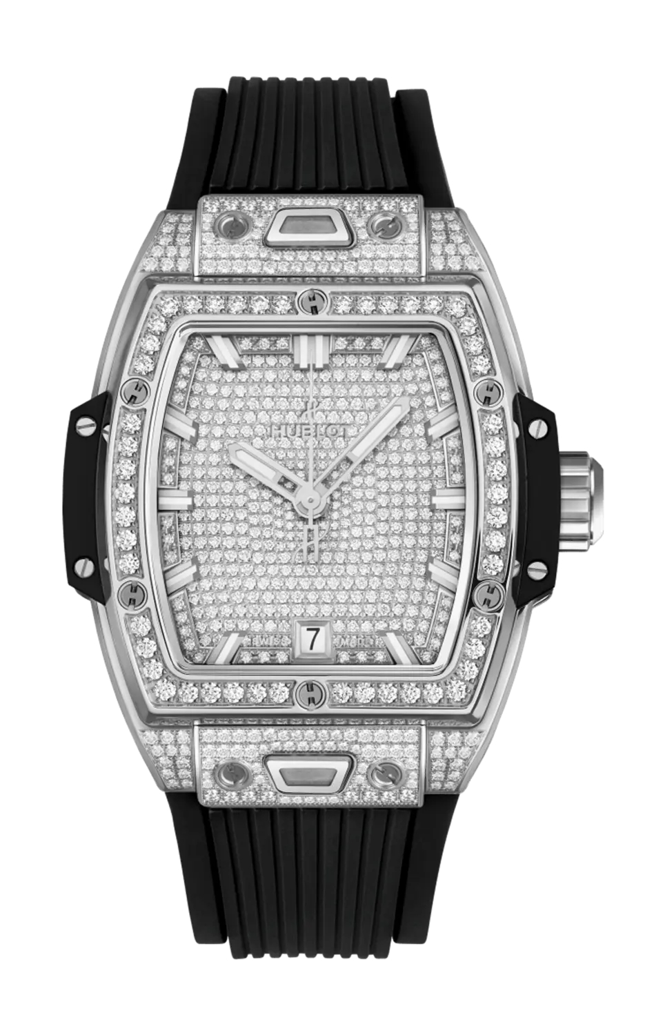 

Часы Hublot Spirit of big bang titanium full pavé из титана и бриллиантов 39 мм