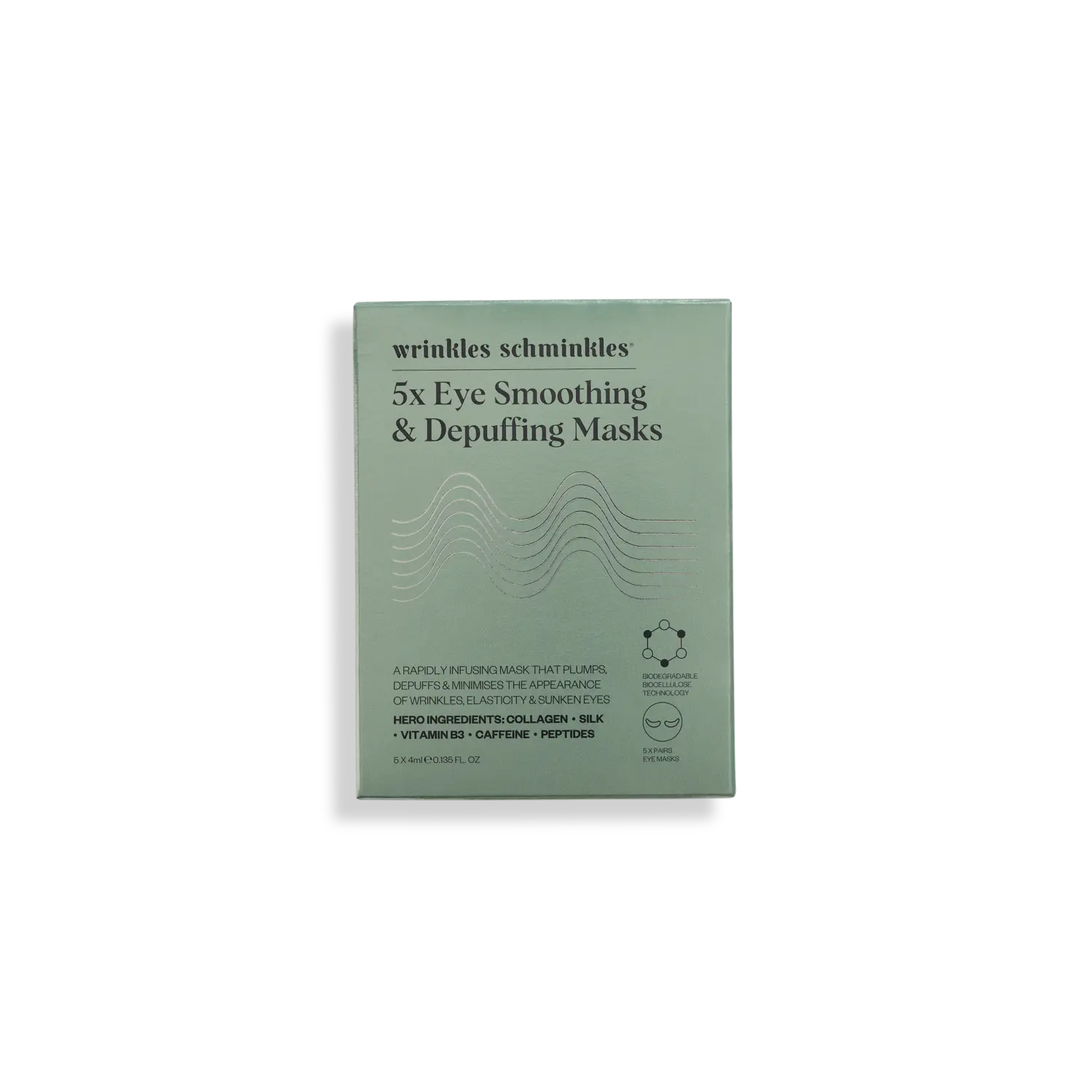 

Смягчающая и снимающая отеки тканевая маска для лица - 5 штук Wrinkles Schminkles