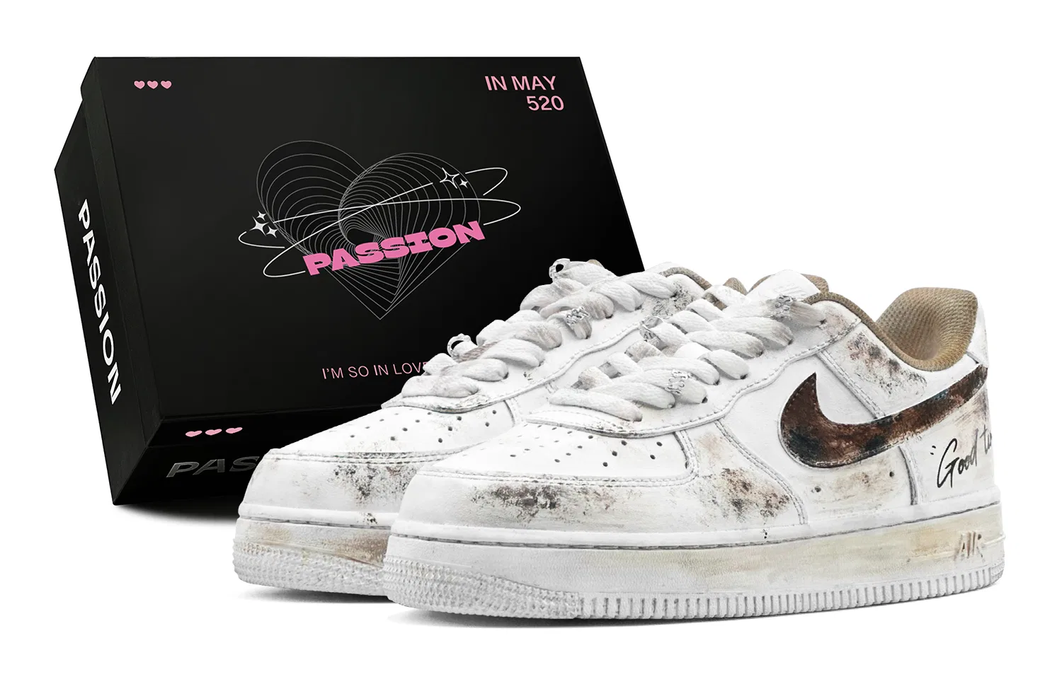Кроссовки с принтом Nike Air Force 1 Low Russet