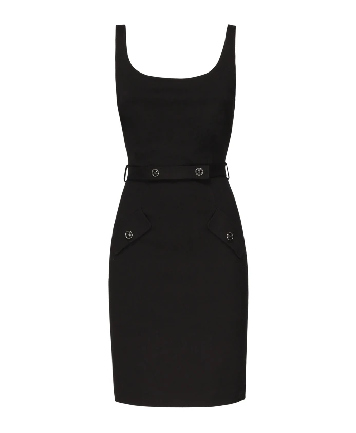 

Черное трикотажное платье без рукавов Guess, черный