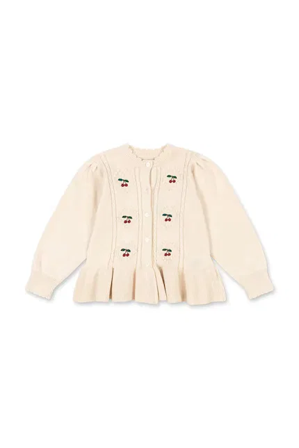 Кардиган детский Soleil Cardigan Konges Sløjd, бежевый