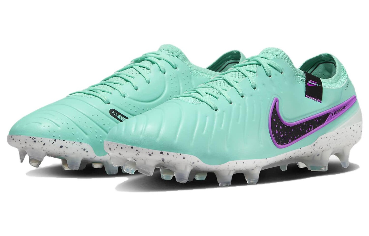 Nike Tiempo Legend 10 Футбольные бутсы Мужчины, Фиолетовый/Зеленый — фото 3