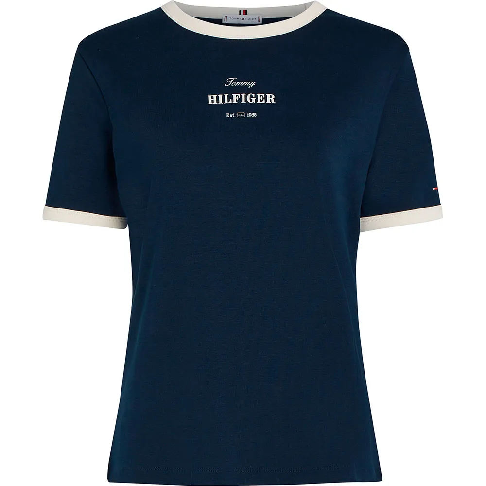 

Футболка с коротким рукавом Tommy Hilfiger Monotype Stripe Regular Fit, синий