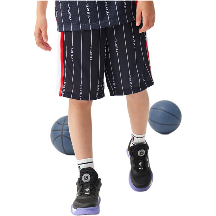Вязаные спортивные штаны с принтом для подростков FILA KIDS, All Over Print — фото 3