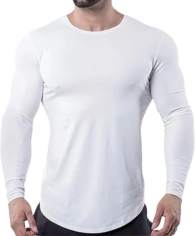 

Мужская футболка для тренировок Slim Fit с длинным рукавом