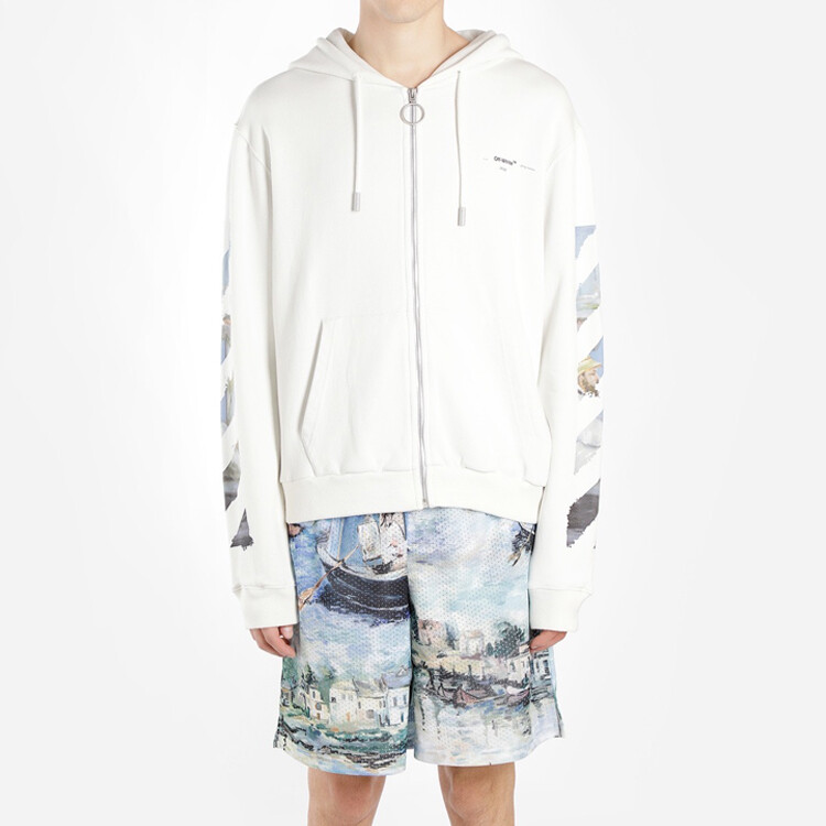 SS19 Толстовка мужская белая Off-White, белый — фото 3