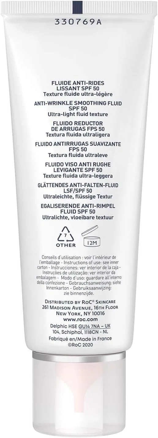 Солнцезащитный флюид RoC Soleil-Protect Anti-Wrinkle Smoothing Fluid SPF50, 50 мл Roc — фото 3