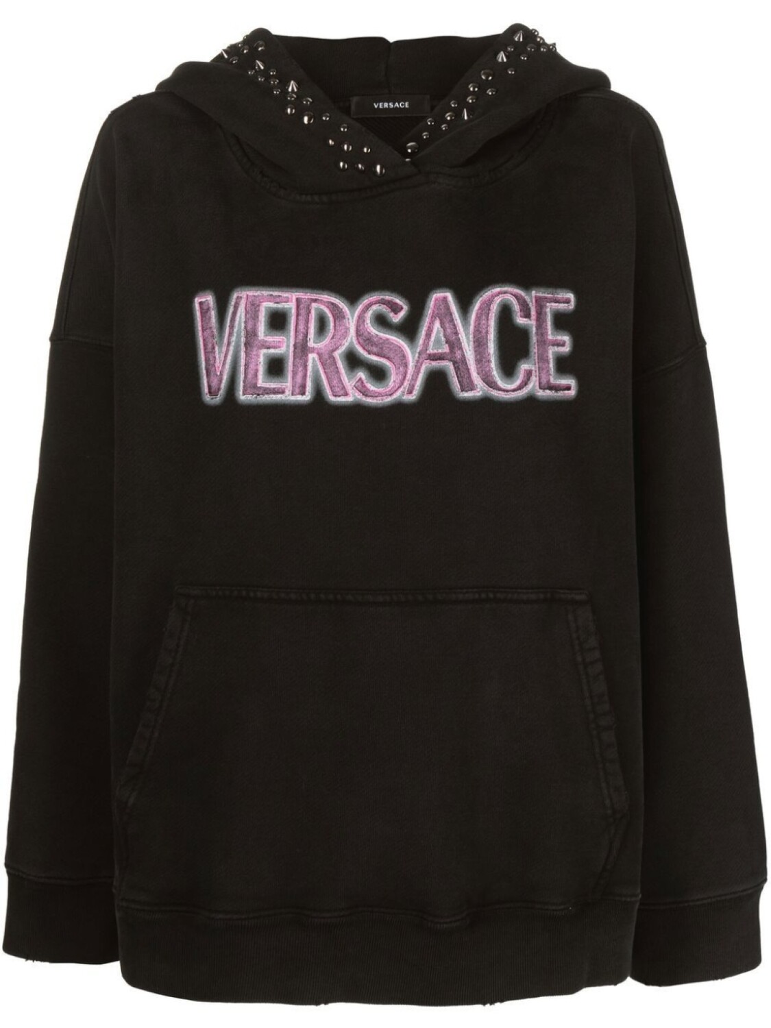 

Versace худи с логотипом, черный