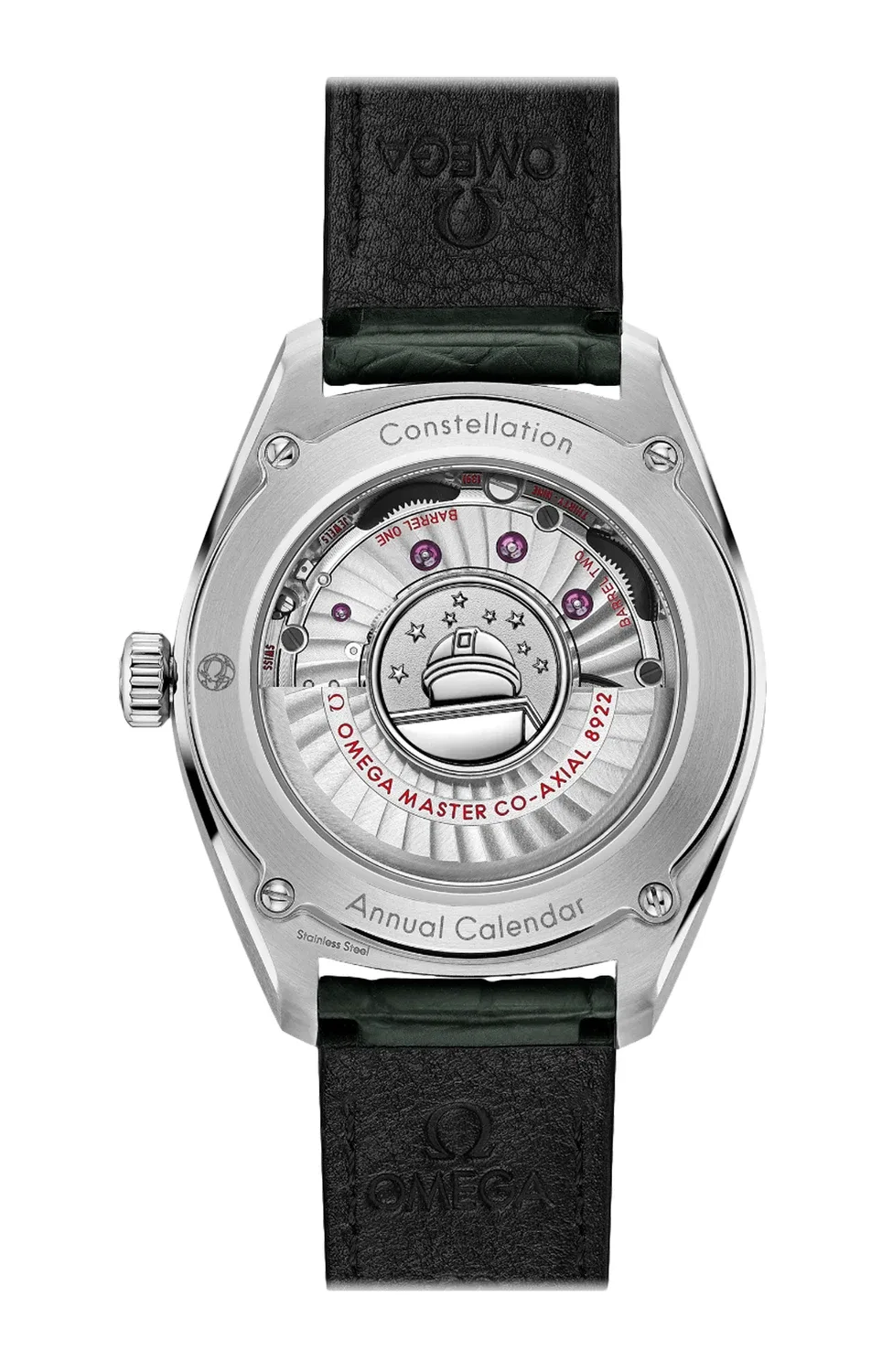 Constellation Globemaster 41 мм, сталь на коже - 130.33.41.22.10.001 OMEGA, серебряный — фото 2