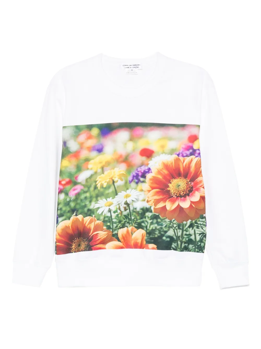 

Свитшот с цветочным принтом Comme Des Garçons Comme Des Garçons, белый
