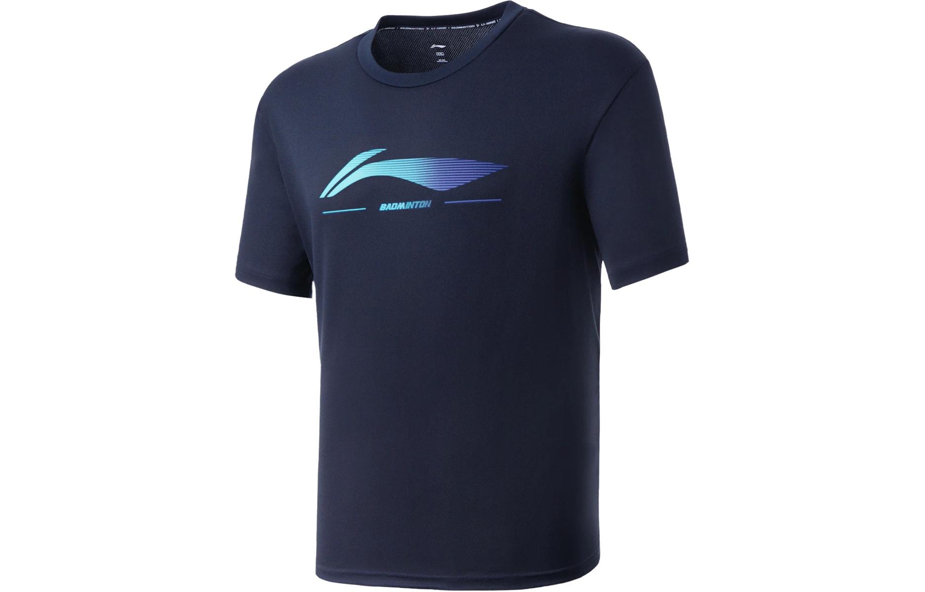 

Футболка для бадминтона LiNing Unisex Ink Blue