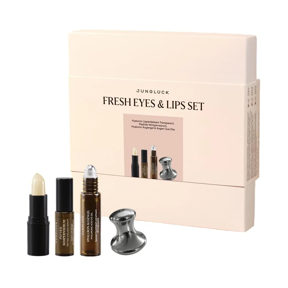 Набор JUNGLÜCK IN A BOX Fresh Eyes and Lips для ухода за глазами и губами Junglück