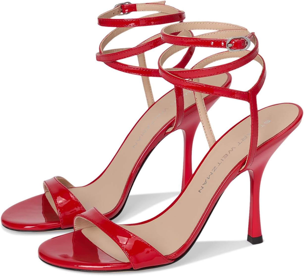 Туфли Stuart Weitzman Nudist Wrap 100, цвет Cherry