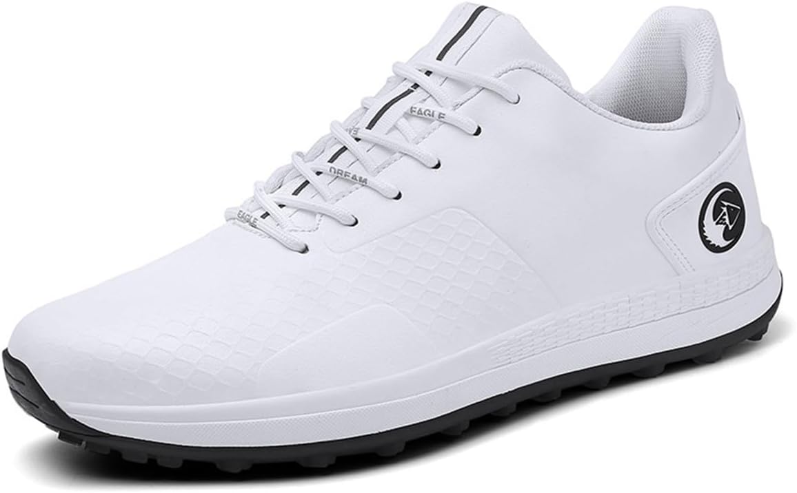

Мужские гольф-туфли Водонепроницаемые кроссовки для гольфа Спортивные легкие нескользящие кроссовки для гольфа Omcam, белый