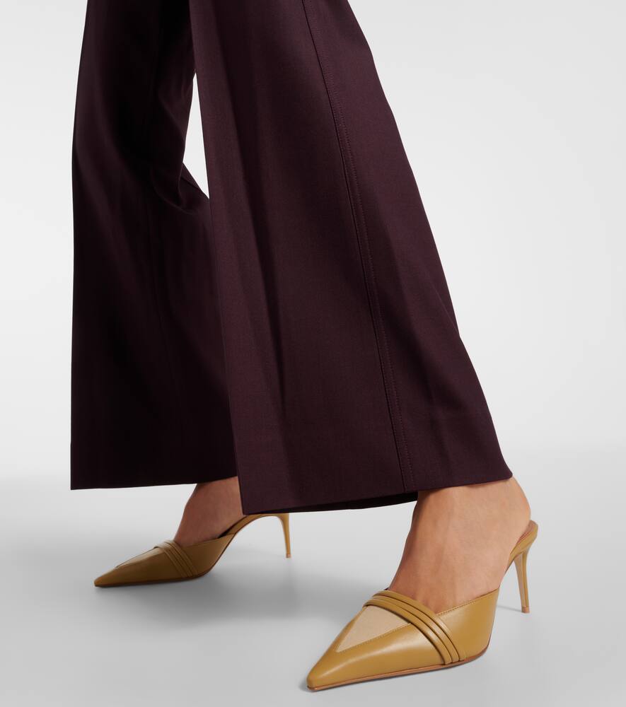 Тарон 70 кожаные мюли Malone Souliers, Ecru/Ecru — фото 4