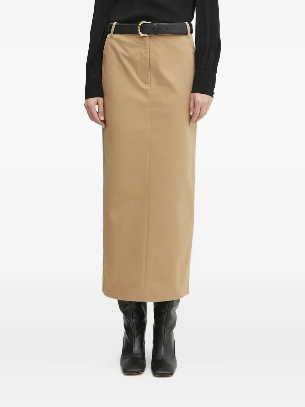 

Юбка миди с разрезом спереди Bardot, нейтральный