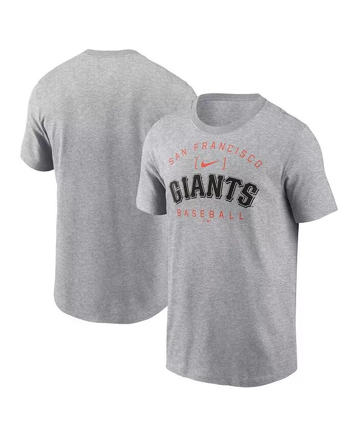 

Мужская футболка Athletic Arch цвета Heather Grey с логотипом домашней команды San Francisco Giants Nike