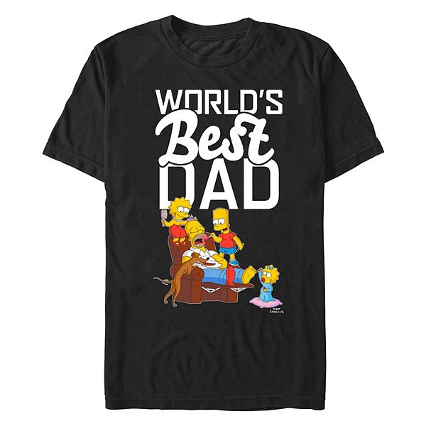 

Мужская футболка с принтом The Simpsons World's Best Dad Licensed Character