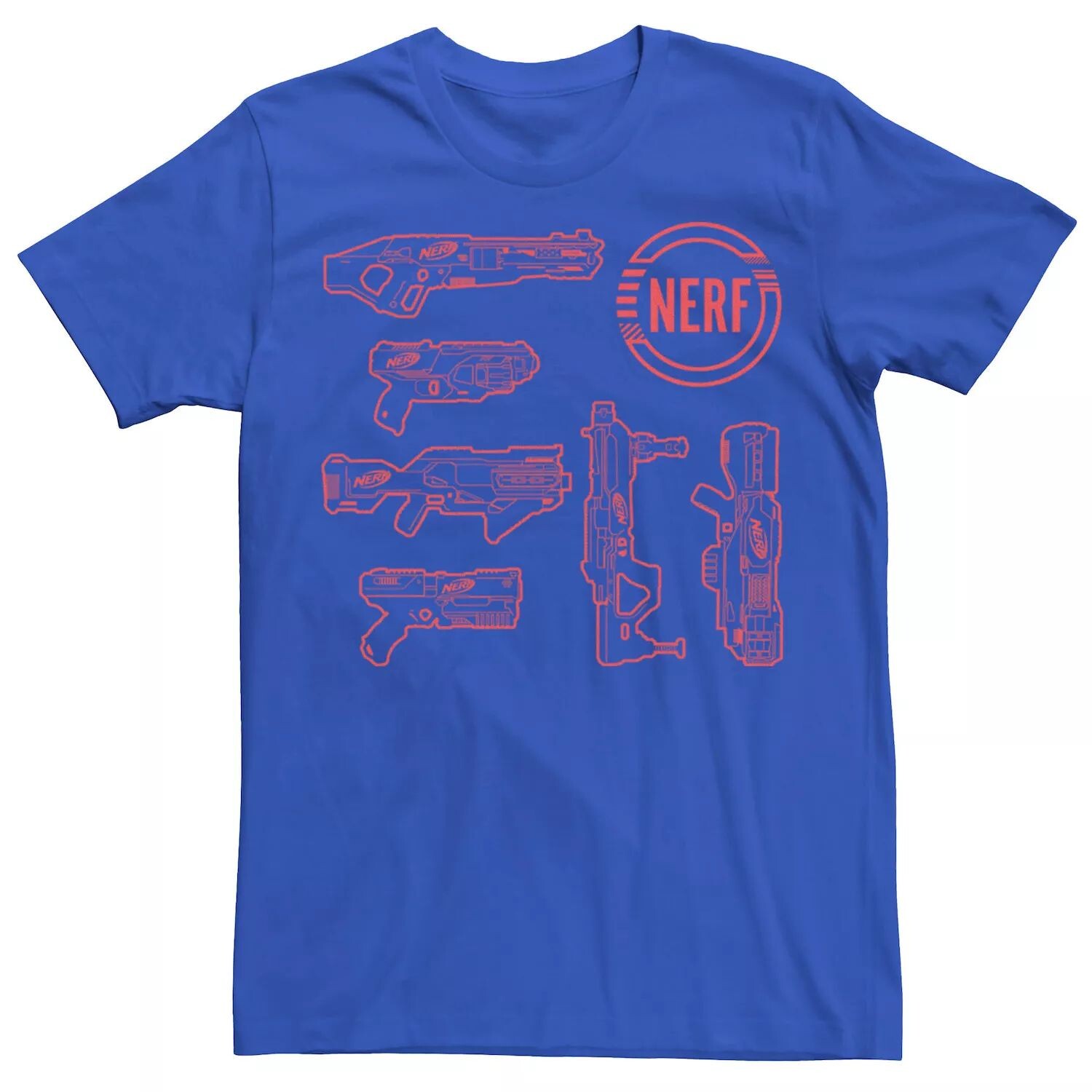 

Мужская футболка Nerf Blasters Line Up Licensed Character