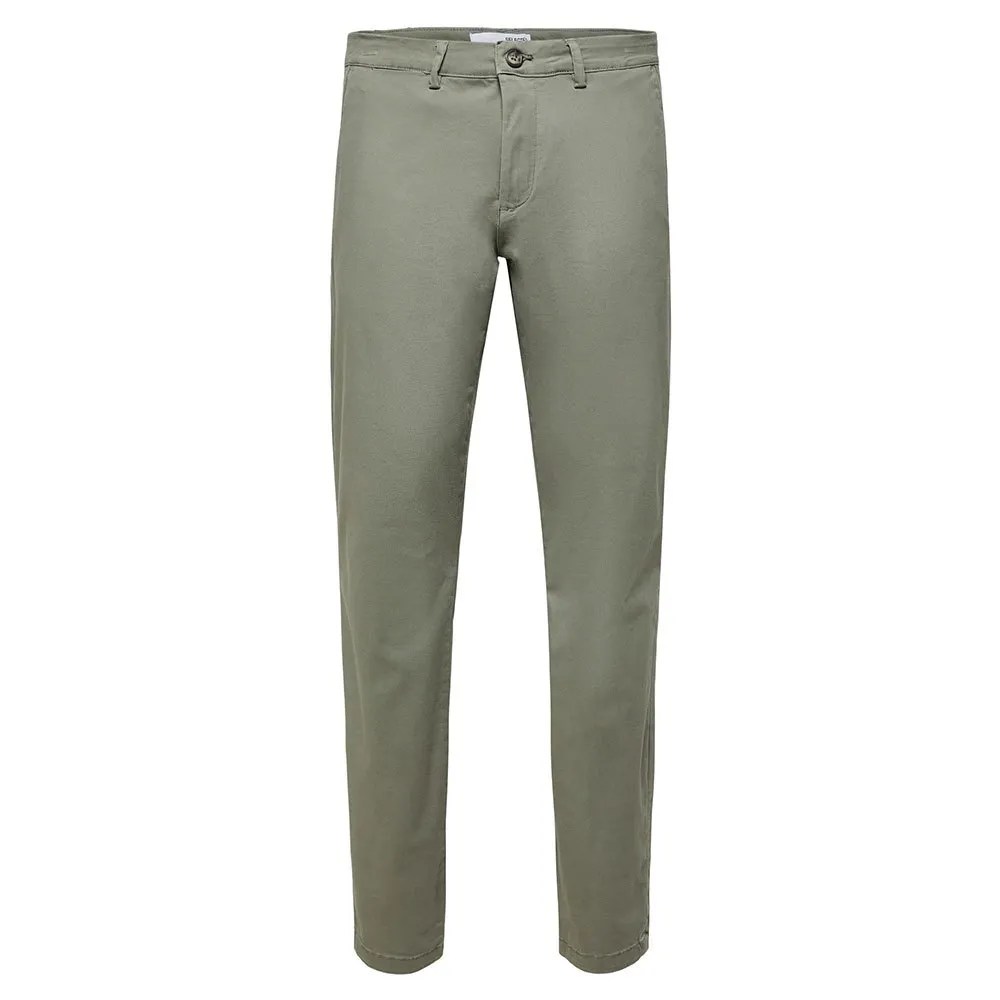 

Брюки чинос Selected New Miles Slim Fit, зеленый