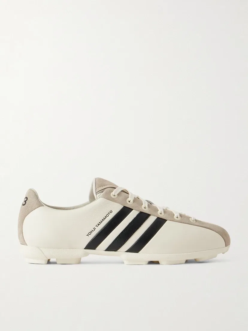 Y-3 Кроссовки из кожи с замшевой отделкой Field adidas Originals, белый