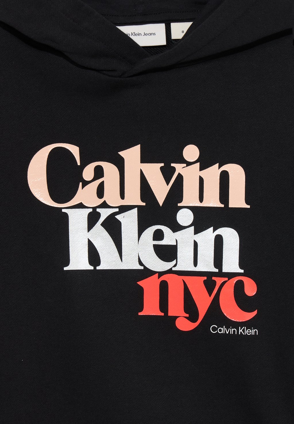 Толстовка с капюшоном PEARL SIGNATURE HOODIE Calvin Klein Jeans, черный — фото 3