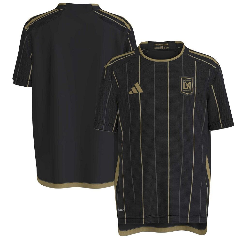 

Черная футболка adidas LAFC 2024 AEROREADY Team для малышей, цвет Lfc Black