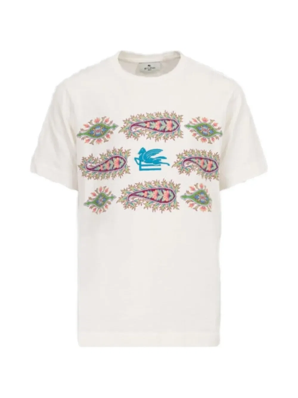 Футболка с узором «пейсли» Etro Kids, белый