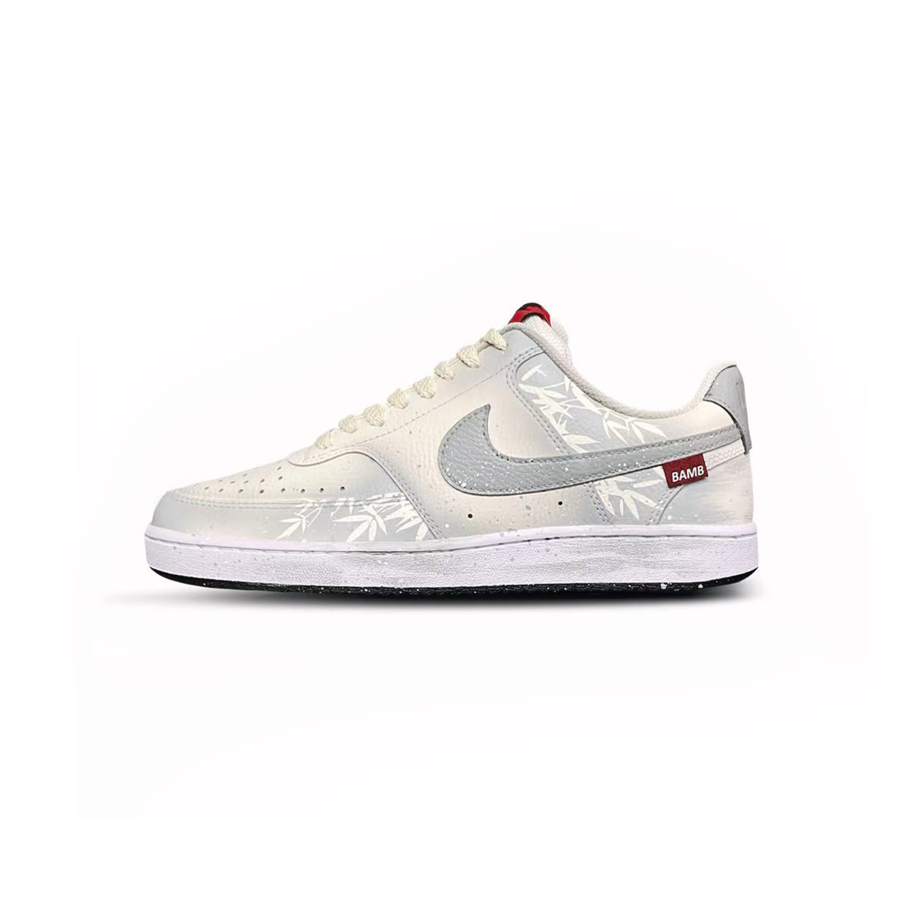 

Nike Кроссовки Court Vision 1 Tower Rabbit с амортизацией, износостойкие, низкие, мужские, серо-белые