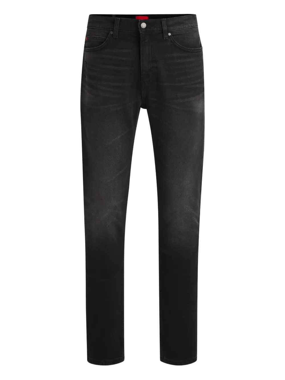 

Джинсы из хлопка с эффектом выцветания HUGO, черный