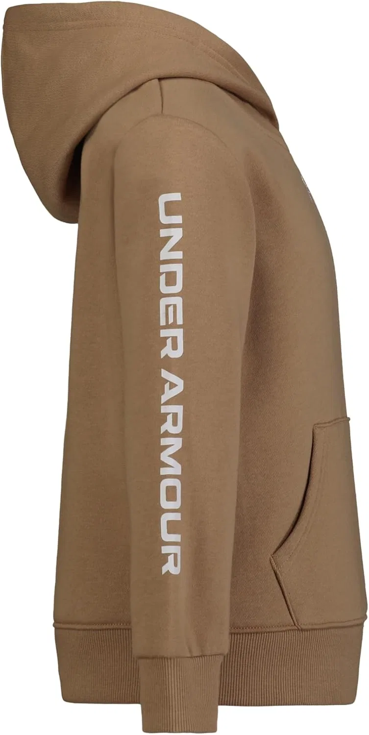 Детская худи-костюм, флисовые штаны и свитшот Under Armour, Camel Rival — фото 2