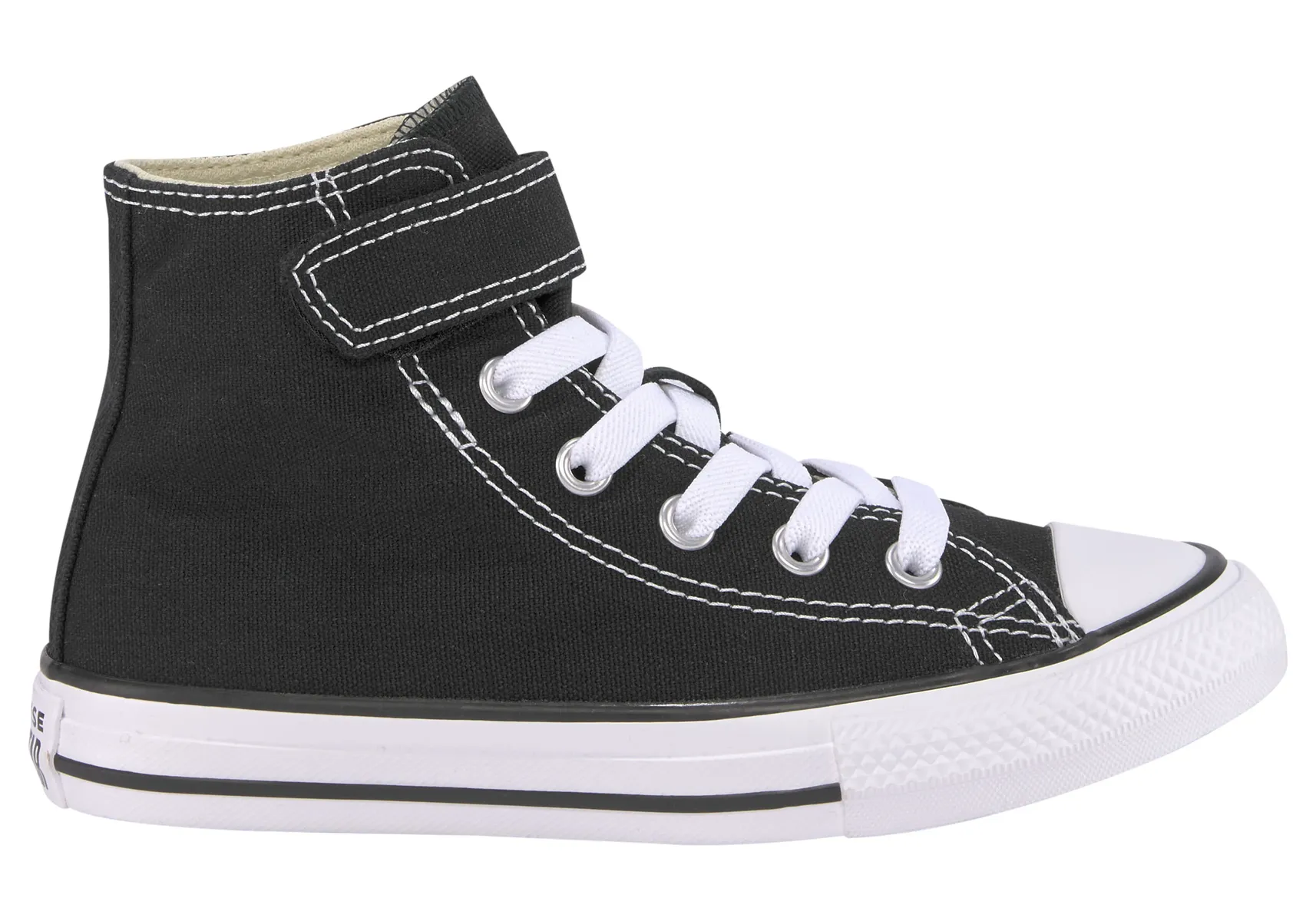 Кроссовки Converse "CHUCK TAYLOR ALL STAR 1V EASY-ON Hi" с застежкой-липучкой детские, черный — фото 2
