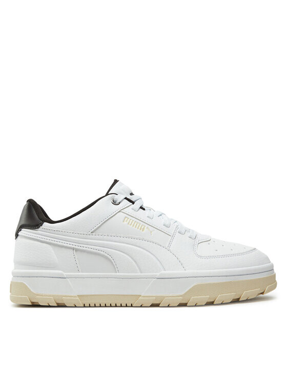Кроссовки женские Puma кожаные с контрастным задником, белый