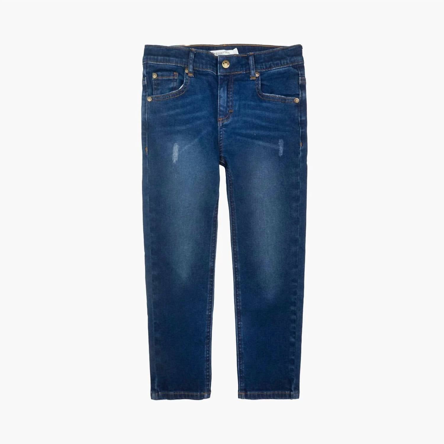 Джинсы для мальчиков Slim Leg в средней степени денимовой стирки Appaman, цвет medium denim wash — фото 2
