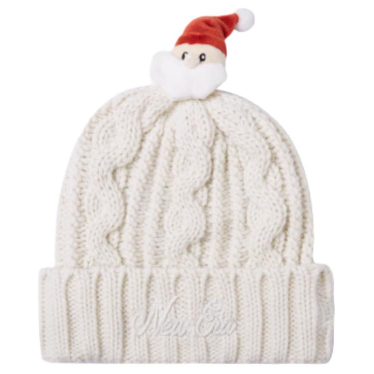 

New Era Акриловая шапка-бини женские, цвет слоновой кости