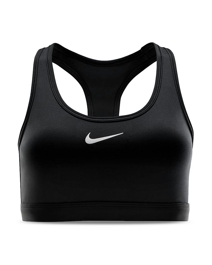 Спортивный бра с ракербэком средней поддержки Nike, черный — фото 2
