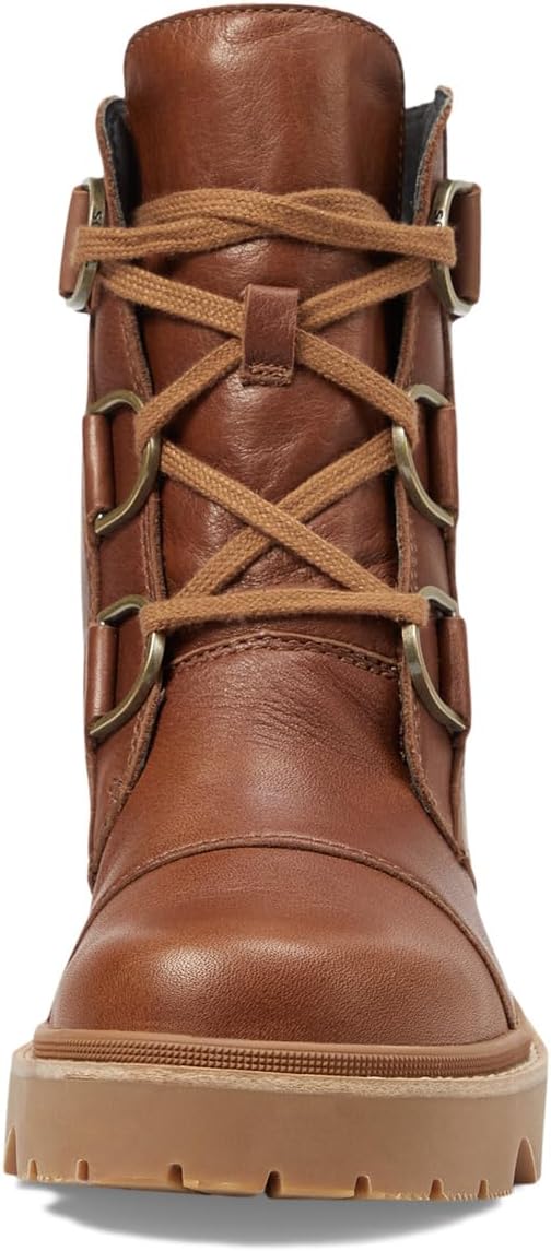 Ботинки женские SOREL Joan Now кожаные на блочном каблуке, коричневый — фото 2
