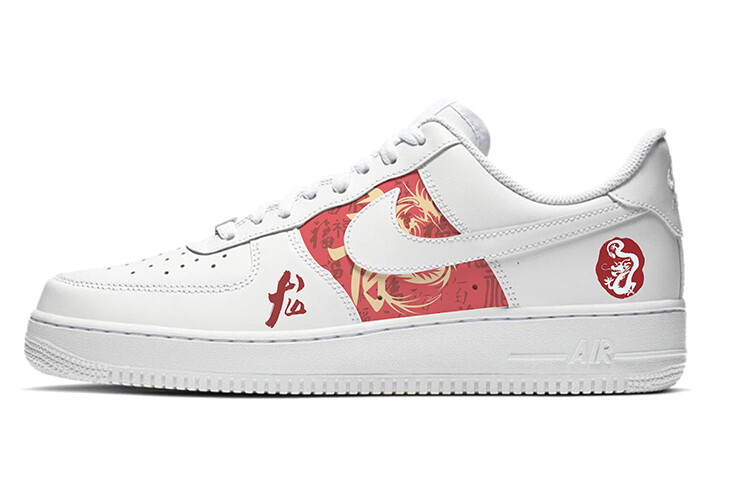 

Кроссовки Nike Air Force 1 Skateboarding Shoes Women's Low-top White/Brown, белый