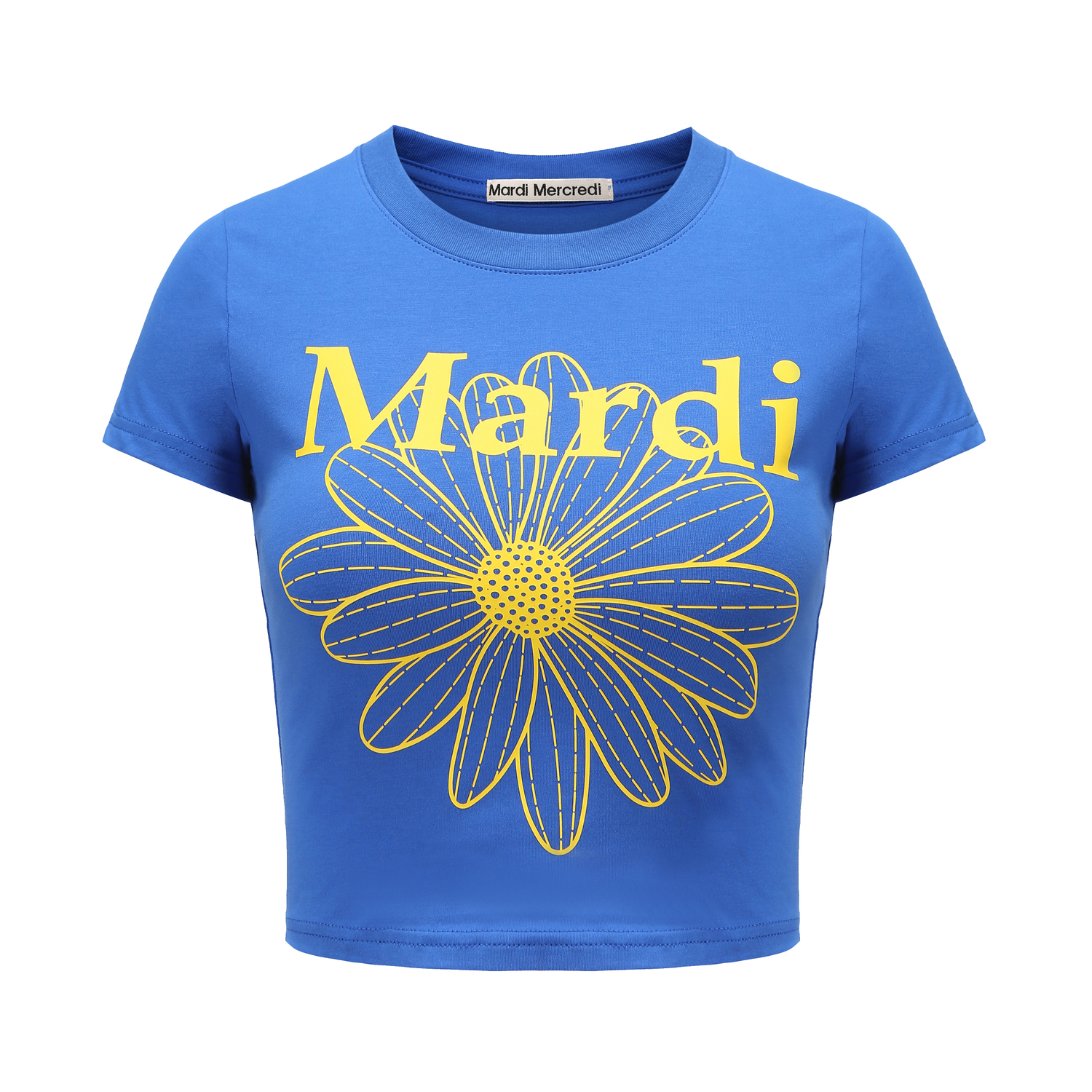 

Футболка с коротким рукавом Women's MARDI MERCREDI, mercerization синий (print: желтый)
