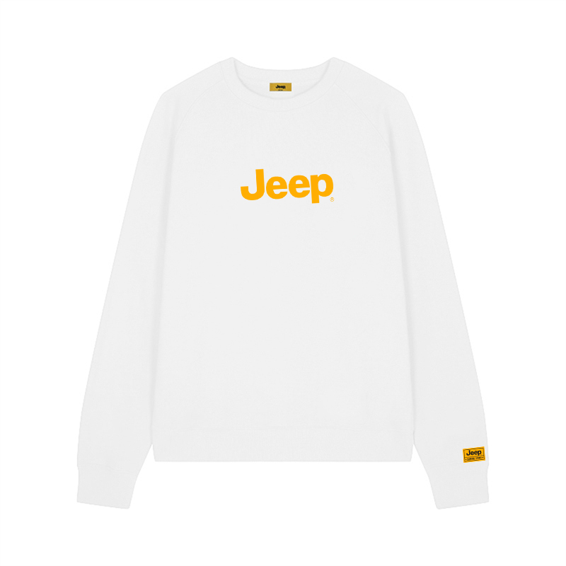 

Свитшот Unisex Crew Neck Moderate Heavyweight Jeep, raw белый