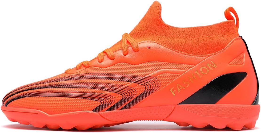 

Футбольные бутсы для игры в помещении на искусственном газоне, мужские футбольные бутсы для мальчиков, футбольные бутсы для детского футзала, детские высокие бутсы TF Generic, красный